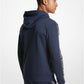 Logo Tape Cotton Blend Zip-Up Hoodie
