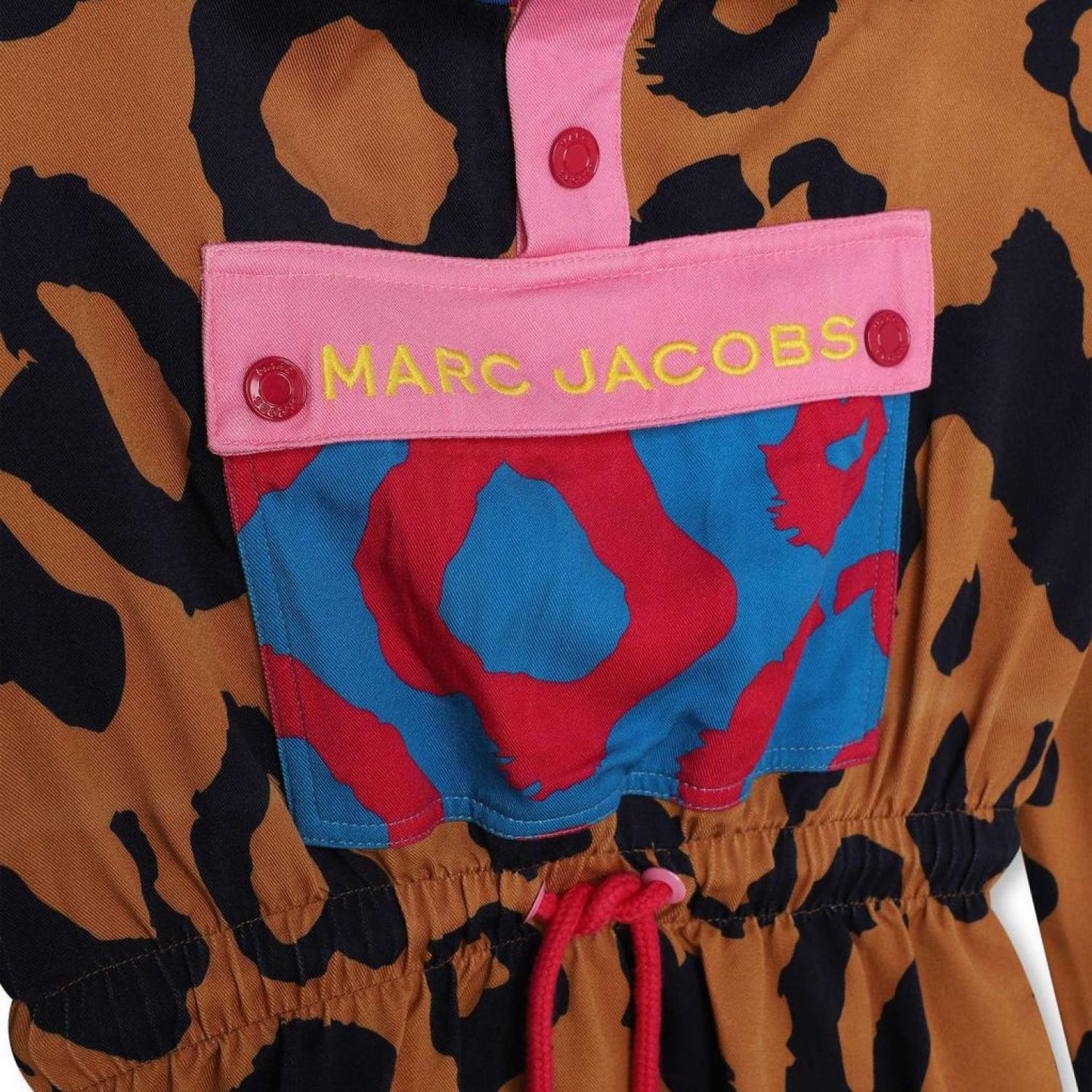 The Marc Jacobs Kids Cheetah Printed Drawstring Hooded Dress
