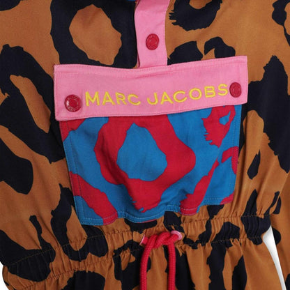 The Marc Jacobs Kids Cheetah Printed Drawstring Hooded Dress