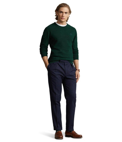 Textured Cotton Crew Neck Sweater