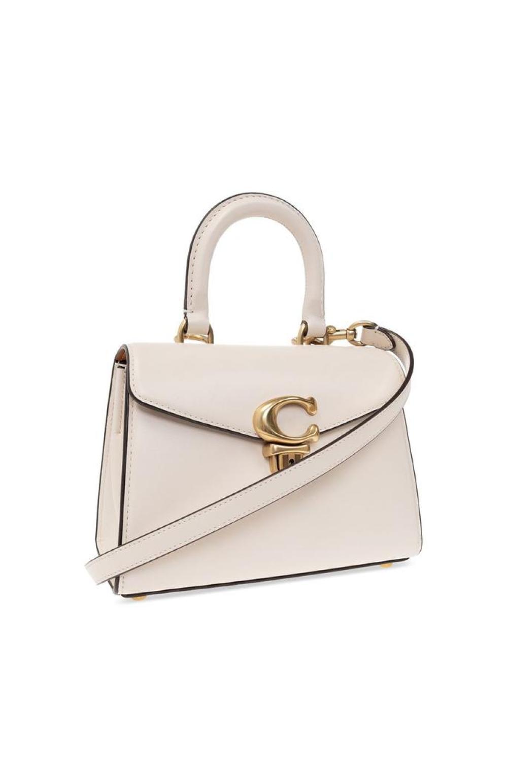 Coach Sammy 21 Logo Plaque Top Handle Bag