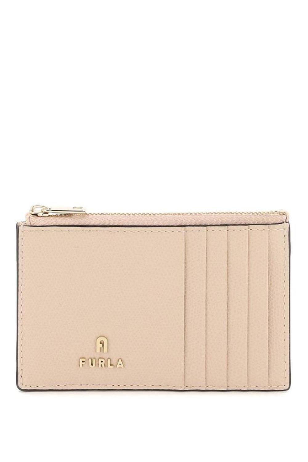 Furla Logo Plaque Zipped Cardholder