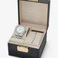 Lexington Pavé Silver-Tone Watch and Bracelet Set