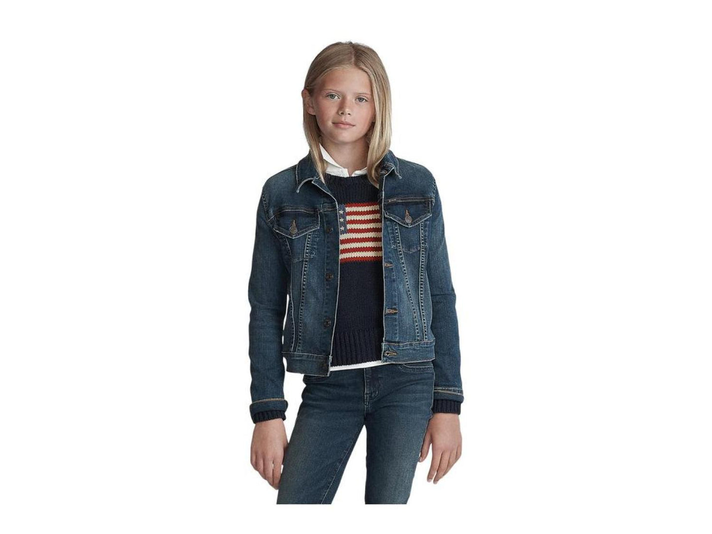 Denim Trucker Jacket (Big Kids)