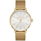 Men's Auden Quartz Three-Hand Gold-Tone Mesh Watch 42mm