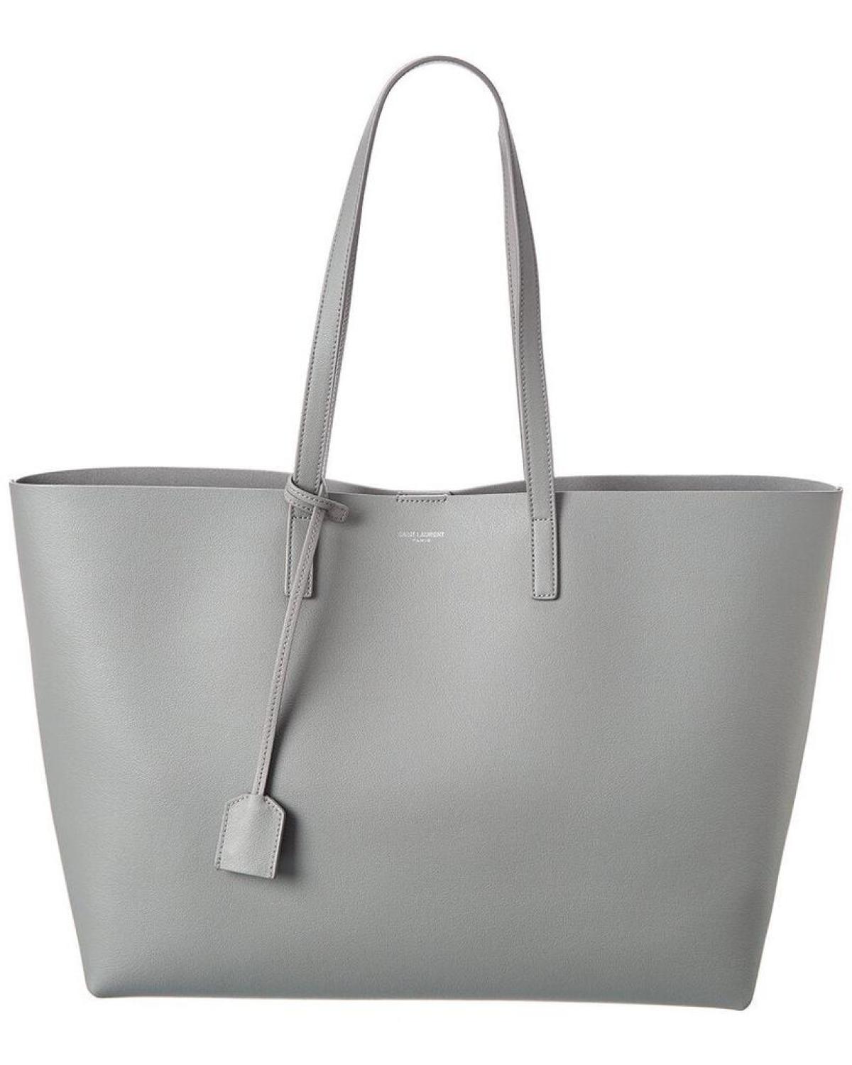 Saint Laurent E/W Leather Shopper Tote