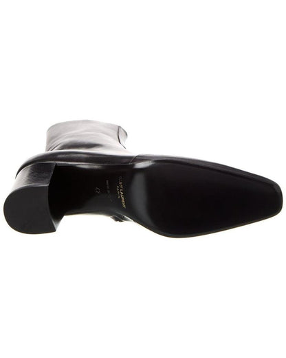 Saint Laurent XIV Zipped Leather Bootie