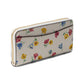 Morgan Tulip Toss Printed Soft Milling PVC Zip Around Continental Wallet