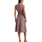 Belted Cotton Madras Sleeveless Dress