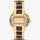 Oversized Camille Pavé Gold-Tone and Tortoiseshell Acetate Watch
