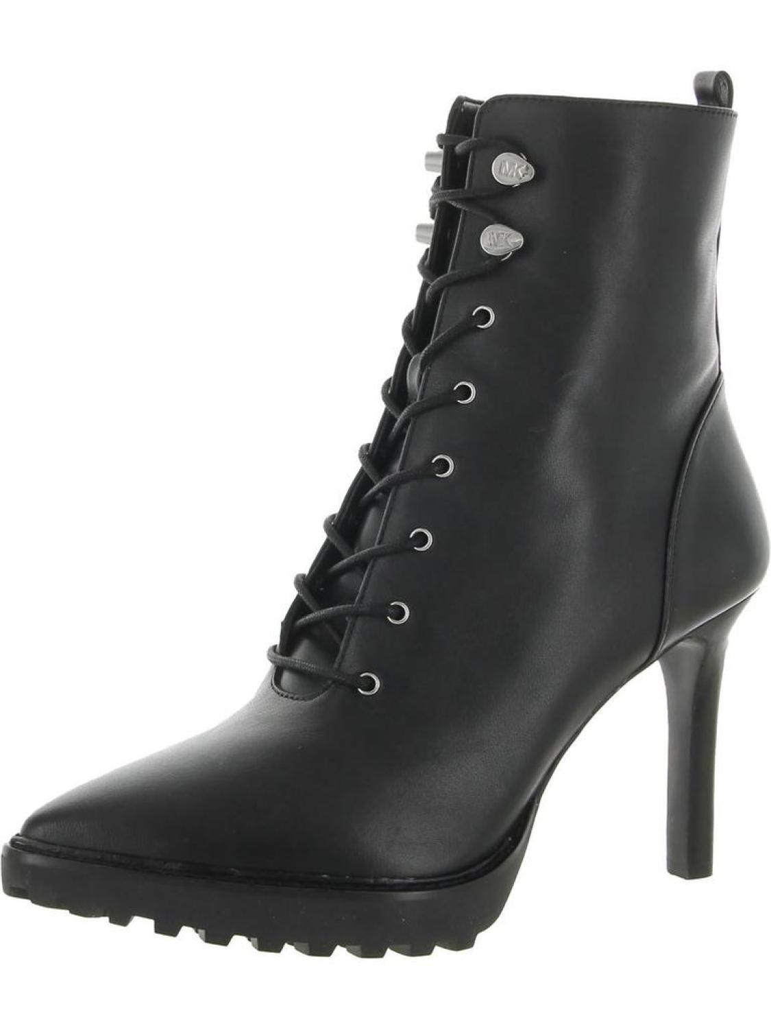 Kyle Lace Up Bootie Womens Leather Pointed Toe Ankle Boots