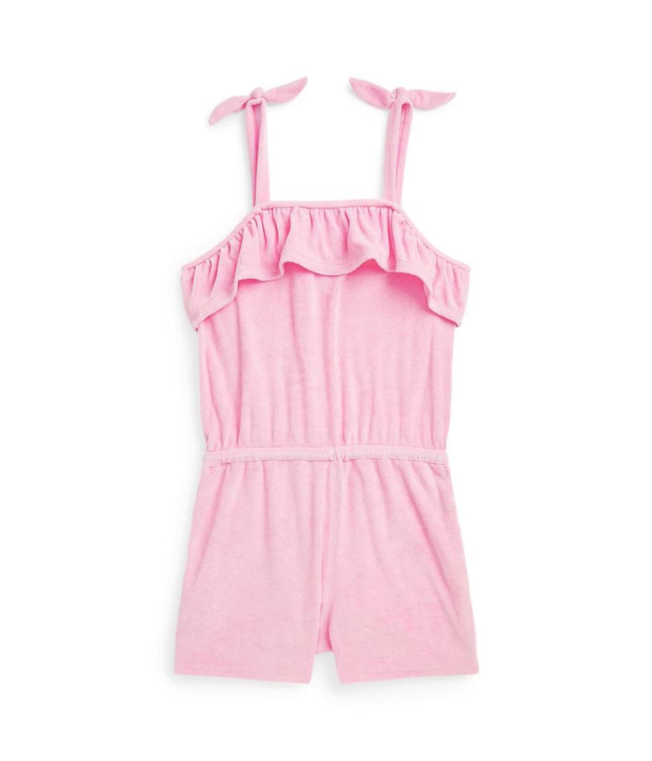 Ruffled Cotton-Blend Terry Romper (Big Kids)