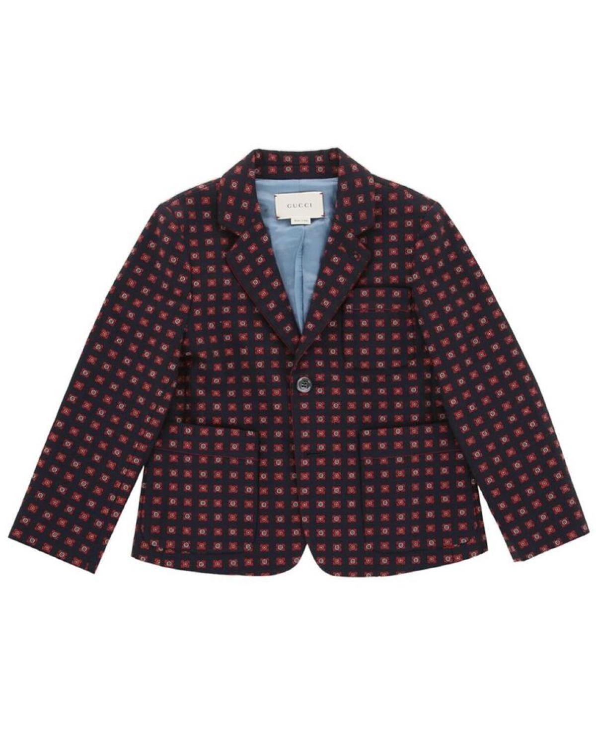 Gucci Tile Jacquard Wool & Silk-Blend Jacket