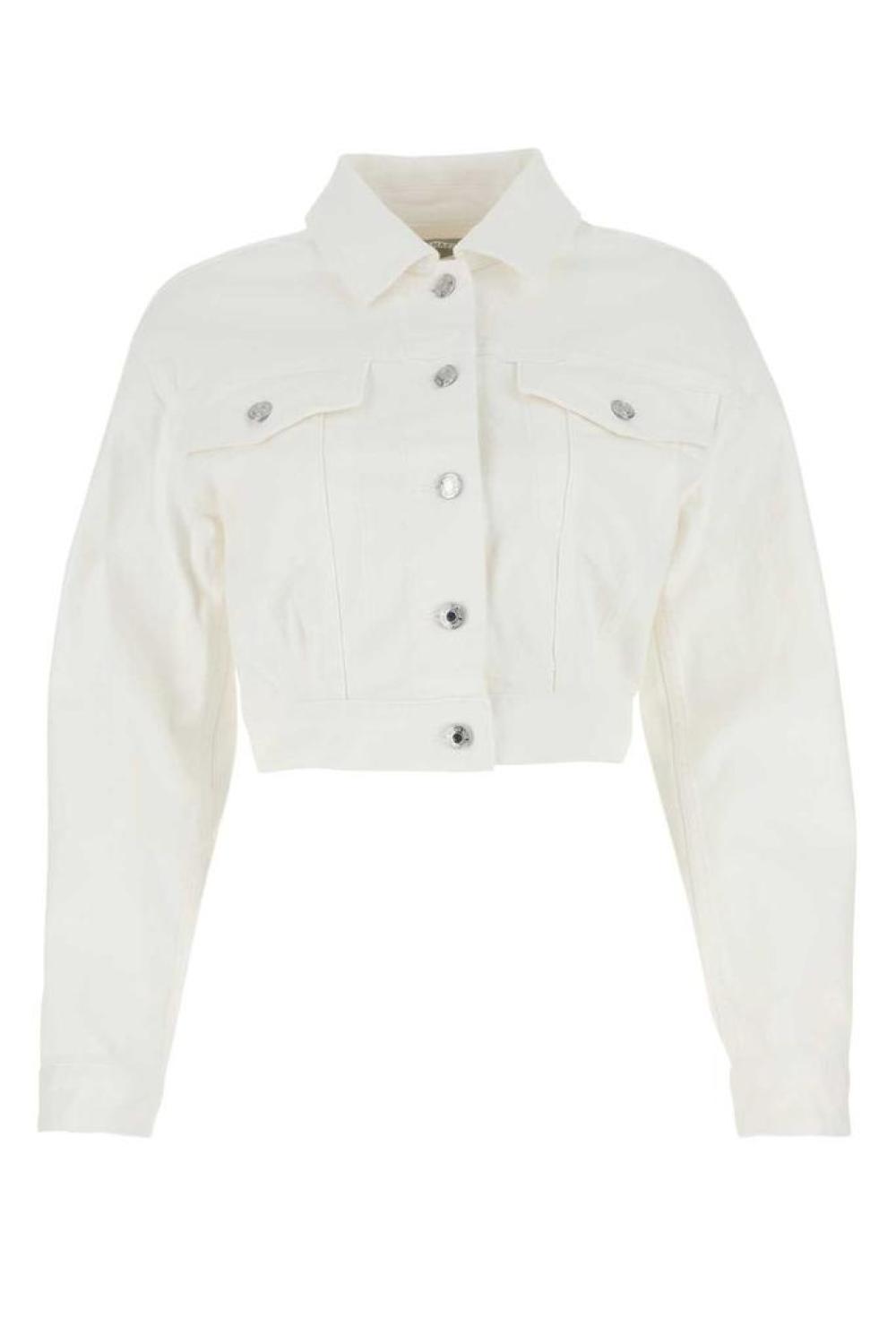 Michael Michael Kors Buttoned Cropped Denim Jacket