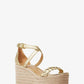 Serena Metallic Faux Leather Wedge Sandal