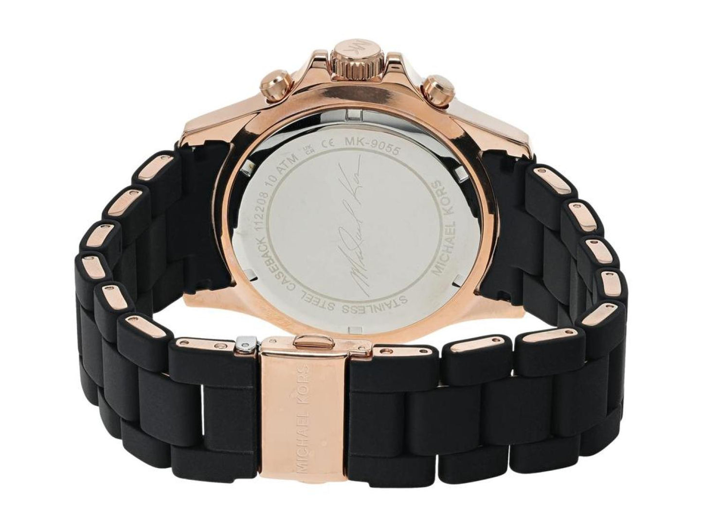 MK9055 - Everest Chronograph Silicone Wrapped Stainless Steel Watch