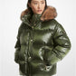 Faux Fur Trim Puffer Jacket