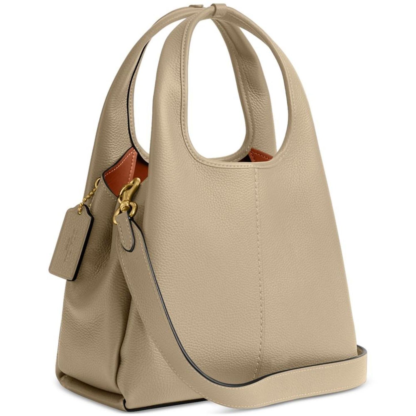 Lana 23 Polished Pebble Leather Medium Shoulder Bag
