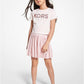Pleated Logo Skirt