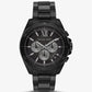 Oversized Brecken Black-Tone Watch