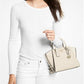 Avril Small Leather Top-Zip Satchel