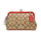 COACH Nora Small   Signature PVC Kisslock Chain Crossbody Women's Bag