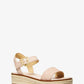 Richie Smooth and Logo Platform Espadrille Sandal