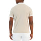 Men's Open Collar Short Sleeve Striped Polo Shirt