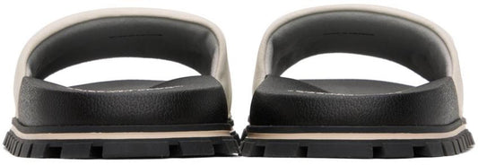 White 'The Leather Slide' Sandals