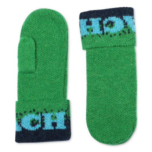 Women's Colorblocked Logo Mittens