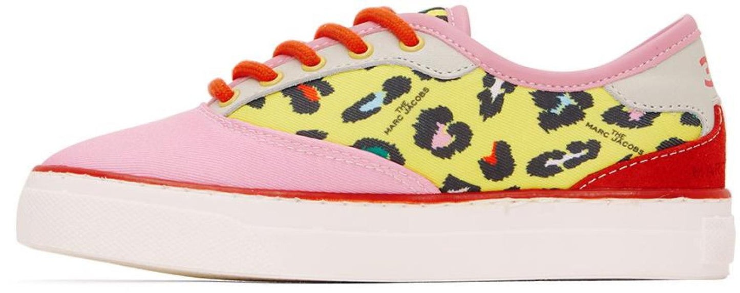Kids Pink & Yellow Hawaii Sneakers