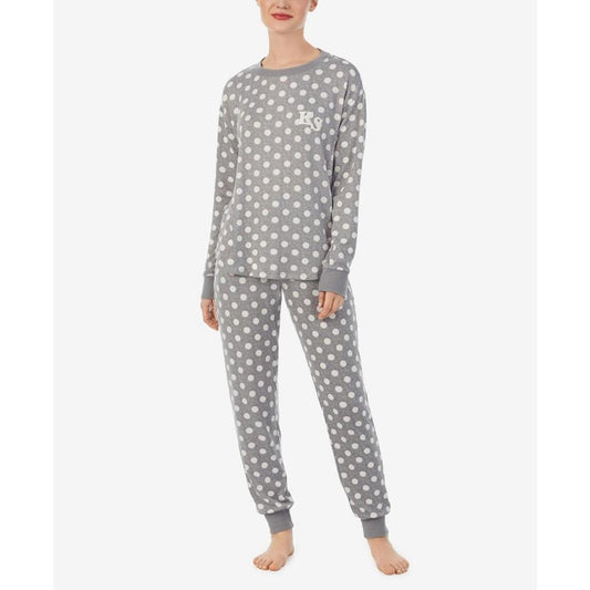 Women's Soft Knit Long Sleeve 2 Piece Pajama Set