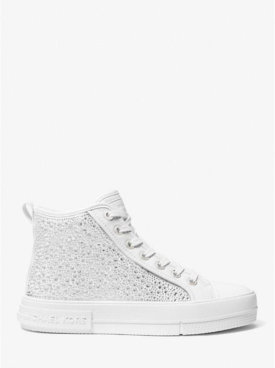 Evy Embellished Scuba High-Top Sneaker