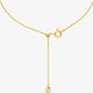 Precious Metal-Plated Sterling Silver Cubic Zirconia Necklace