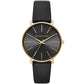 Women's Pyper Black Leather Strap Watch