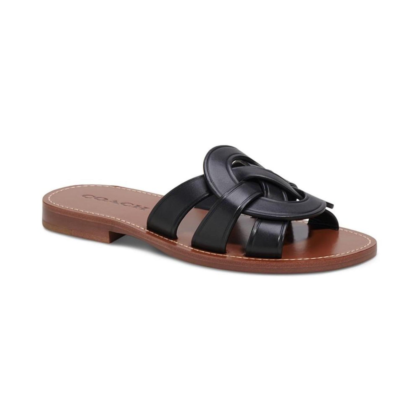 Issa "C" Emblem Slide Sandals