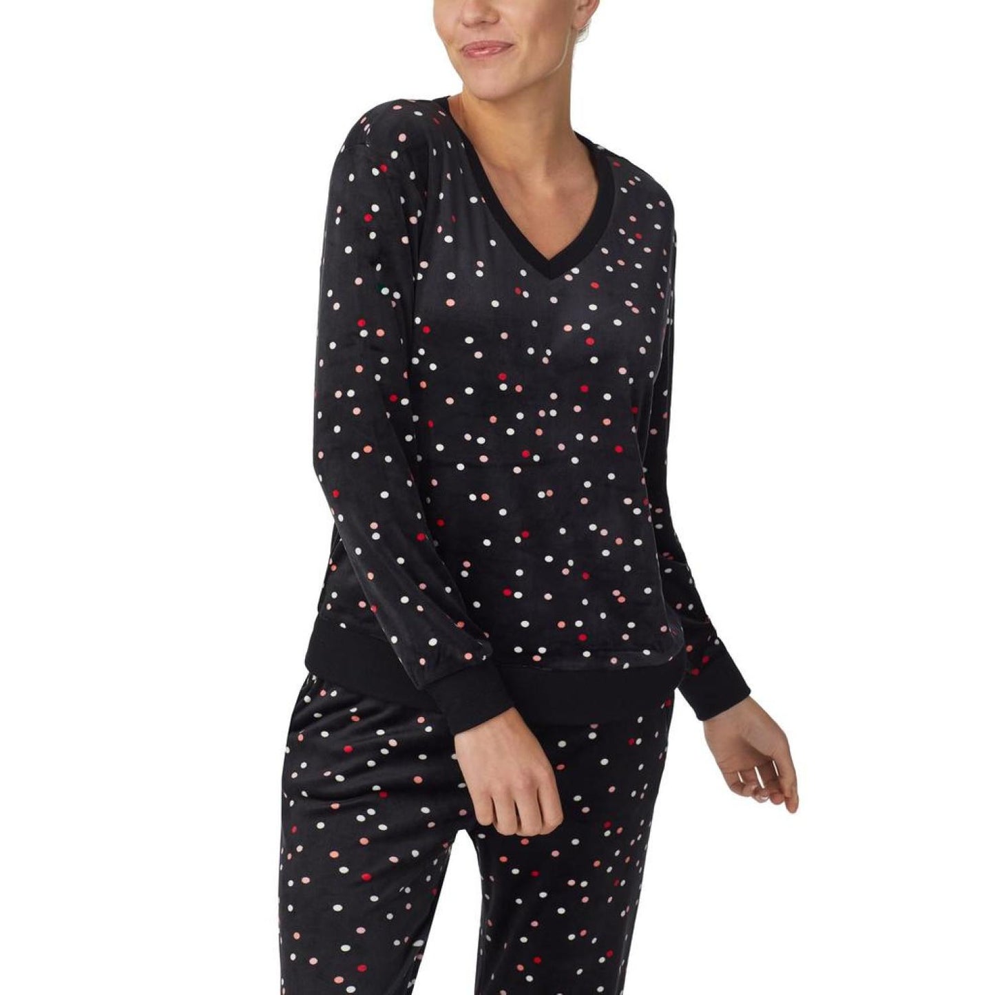 Stretch Velour Long Sleeve Joggers Set