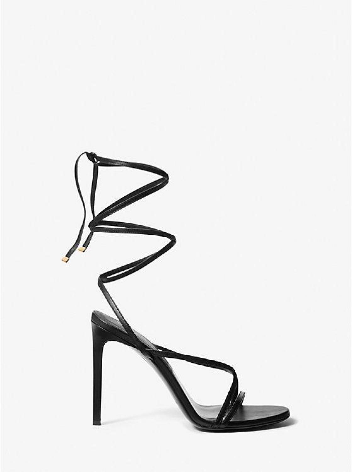 Dahlia Leather Lace-Up Sandal