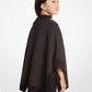 Metallic Logo Knit Cape