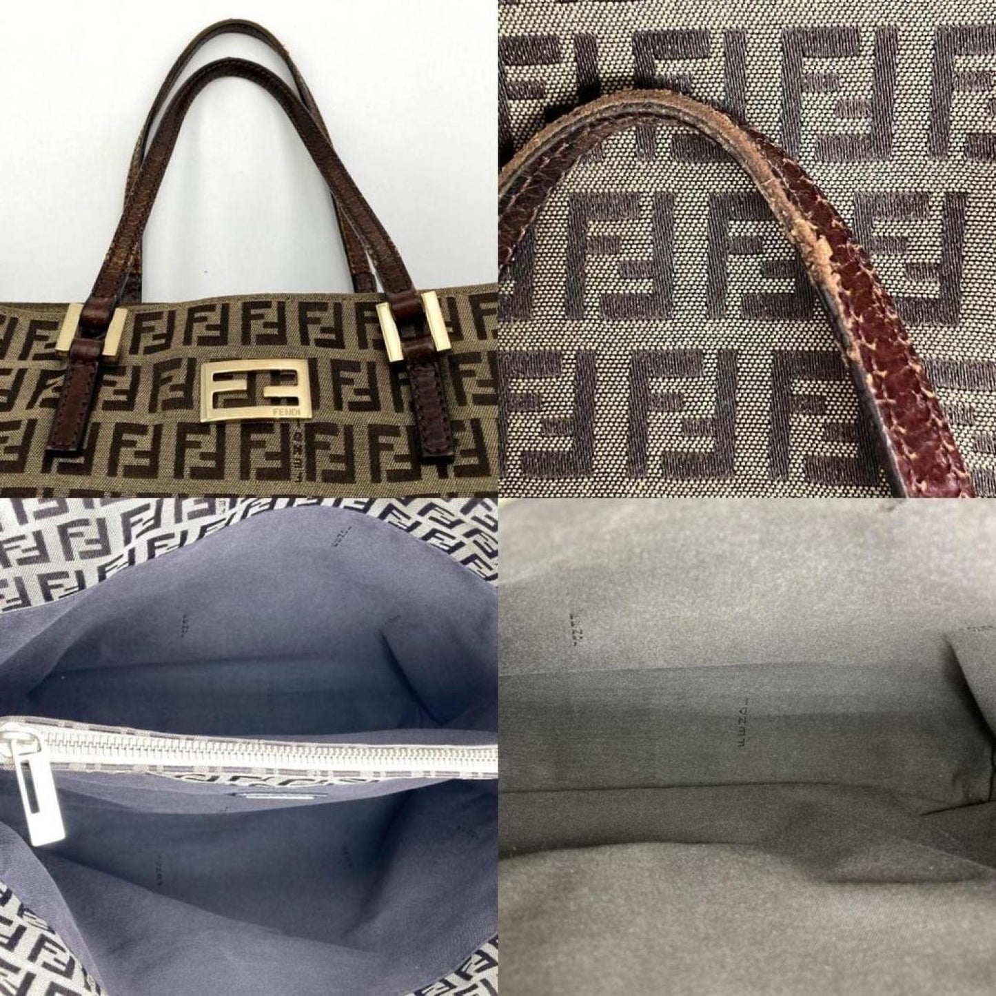 Fendi Zucchino  Canvas Tote Bag (Pre-Owned)