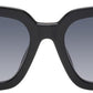 Black Icon Edge Oversized Sunglasses