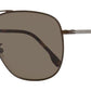 Hugo Boss Men's Pilot Sunglasses B1218FSK 1OT70 Brown Ruthenium 62mm