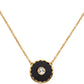 Black & Gold 'The Medallion Pendant' Necklace