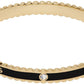 Black & Gold 'The Medallion Scalloped' Cuff Bracelet
