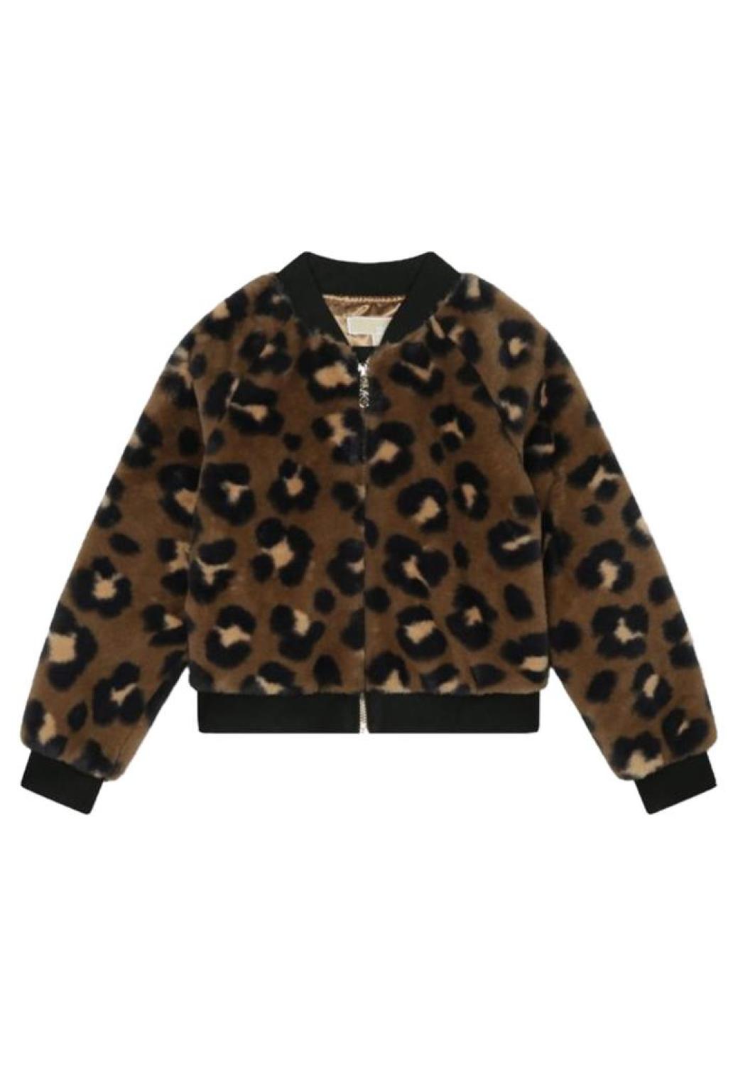 Michael Kors Kids Animal Printed Zipped Bomber Jacket