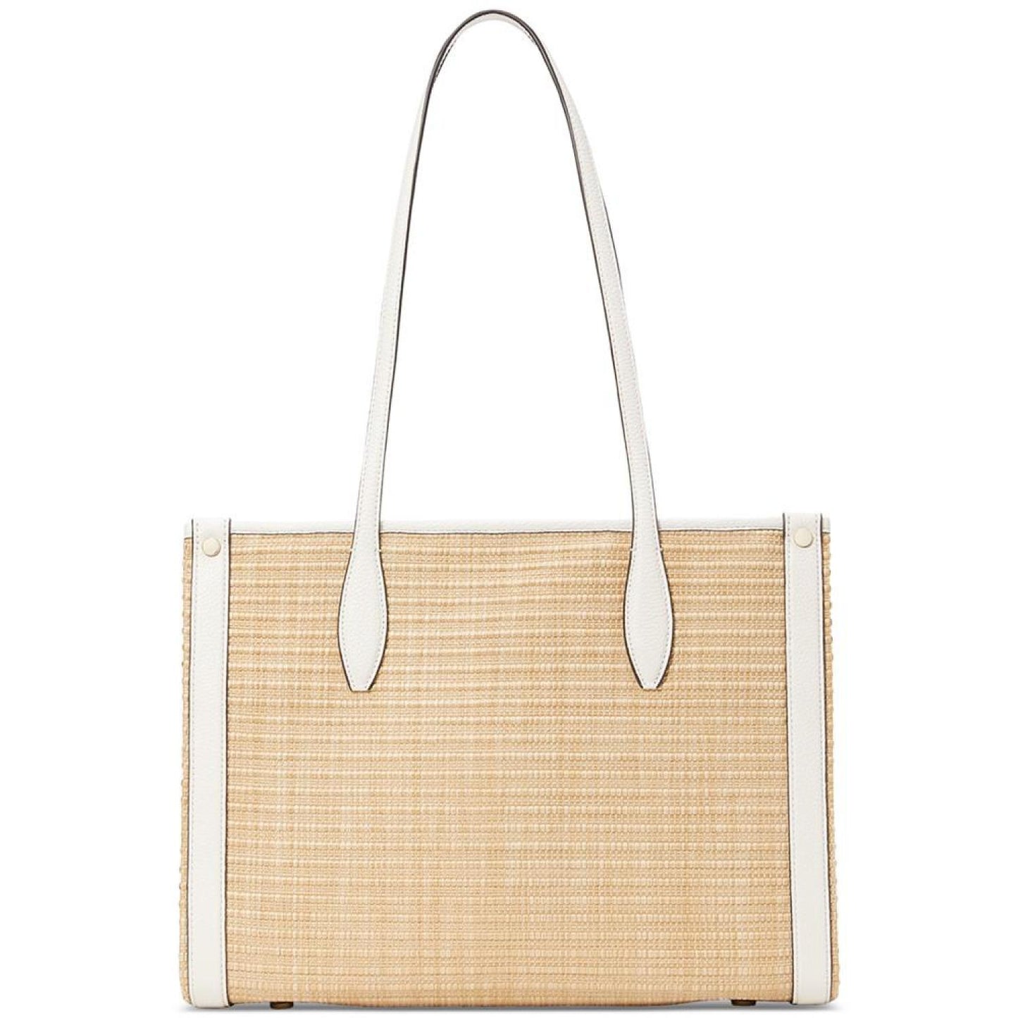 Market Woven Straw Medium Tote Bag
