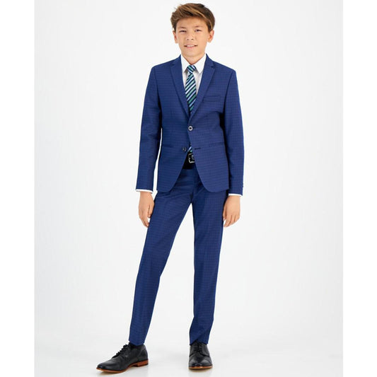 Big Boys Silver Slim Fit Stretch Suit Jacket