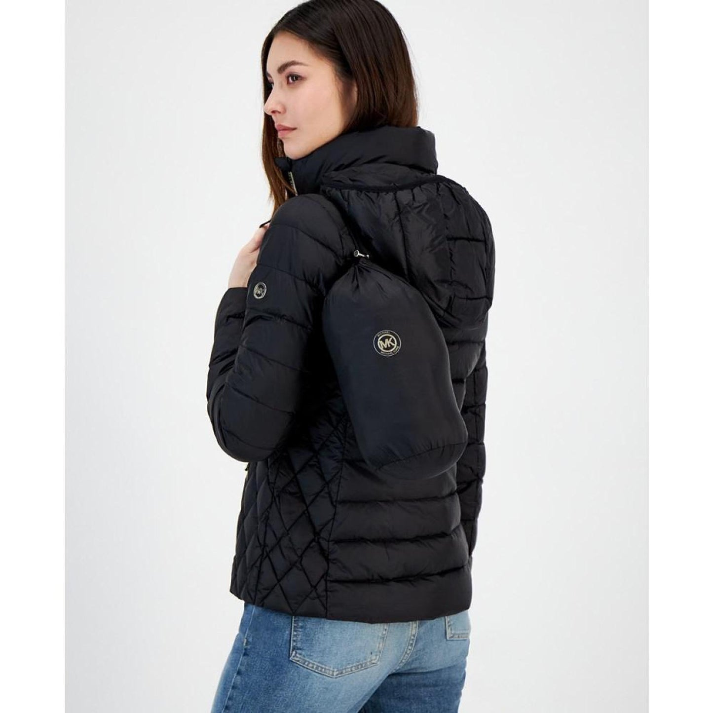 Women's Petite Hooded Packable Puffer Coat, Created for Macy's