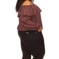 Plus Size Off Shoulder Peasant Top