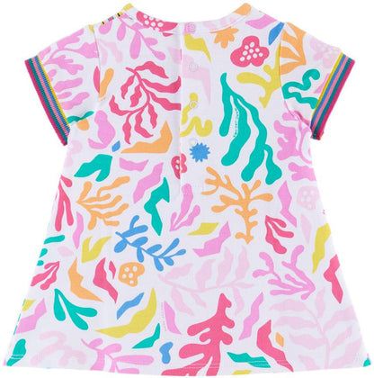 Baby White Printed Dress